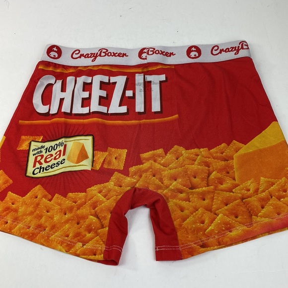 Crazy Boxer Cheez -It Briefs Size Medium Like New - Picture 6 of 7